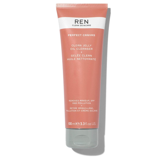 REN Clean Skincare Nighttime Clean Routine - Jelly Oil Cleanser & Evercalm Overnight Recovery Balm - Hydrating Omega 3 & Omega 6 Antioxidants for Makeup Removal, Gentle Face Wash and Moisturizer