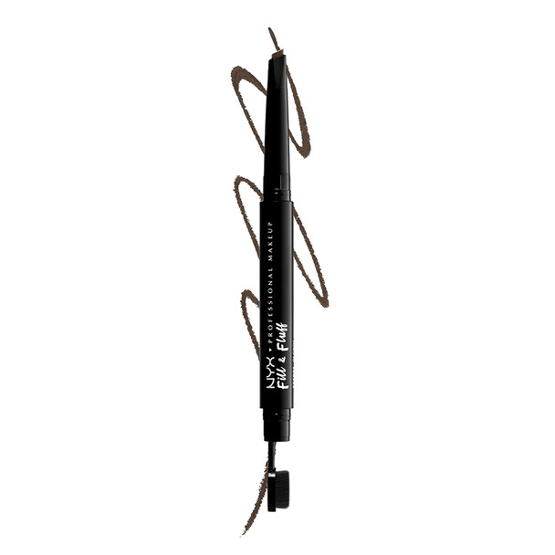 NYX PROFESSIONAL MAKEUP Fill & Fluff Eyebrow Pomade Pencil, Ash Brown