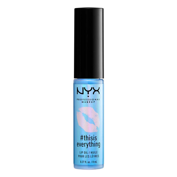 NYX PROFESSIONAL MAKEUP #THISISEVERYTHING Lip Oil, Lip Gloss - Sheer Sky Blue