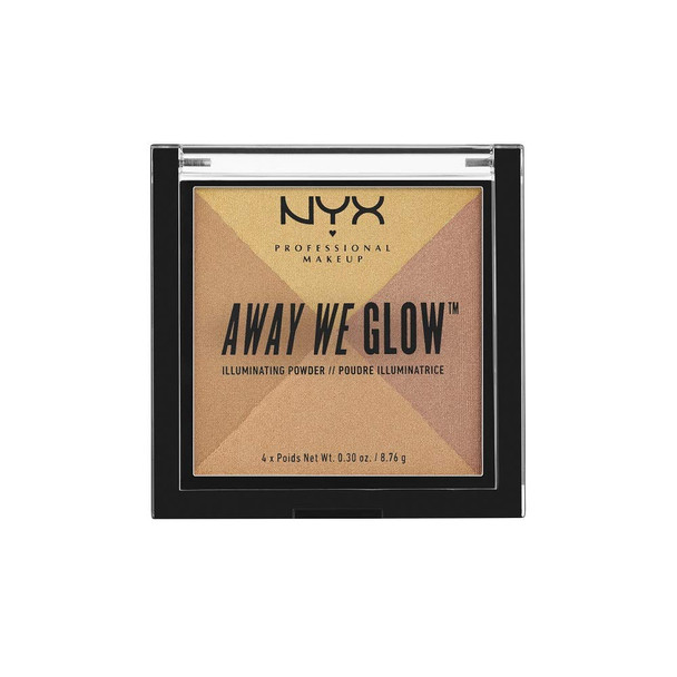 NYX PROFESSIONAL MAKEUP Away We Glow Illuminating Powder, Candlelit, 1.2 Ounce