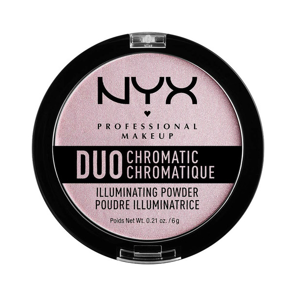 NYX PROFESSIONAL MAKEUP Duo Chromatic Illuminating Powder, Lavender Steel