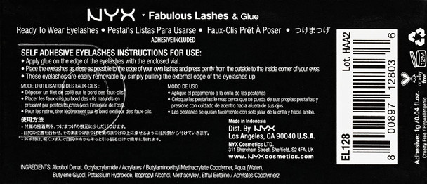 NYX Professional Makeup Fabulous Eye Lashes, (Pack of 2) NYX Professional Makeup Fabulous Eye Lashes, (Pack of 2)