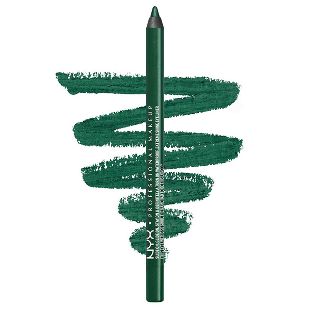 NYX PROFESSIONAL MAKEUP Slide On Pencil, Waterproof Eyeliner Pencil, Tropical Green