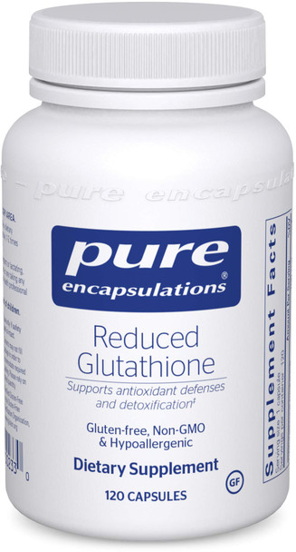 Pure Encapsulations - Reduced Glutathione - Hypoallergenic Antioxidant Supplement for Cell Health and Liver Function - 120 Capsules