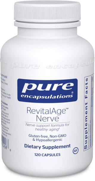 Pure Encapsulations - Revitalage Nerve - Hypoallergenic Supplement For Enhanced Cardiovascular, Metabolic And Neurocognitive Support - 120 Capsules