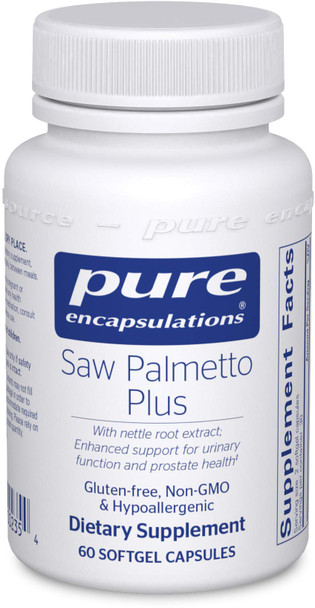 Pure Encapsulations - Saw Palmetto Plus - with Nettle Root Extract to Support Urinary Function and Prostate Health - 60 Softgel Capsules