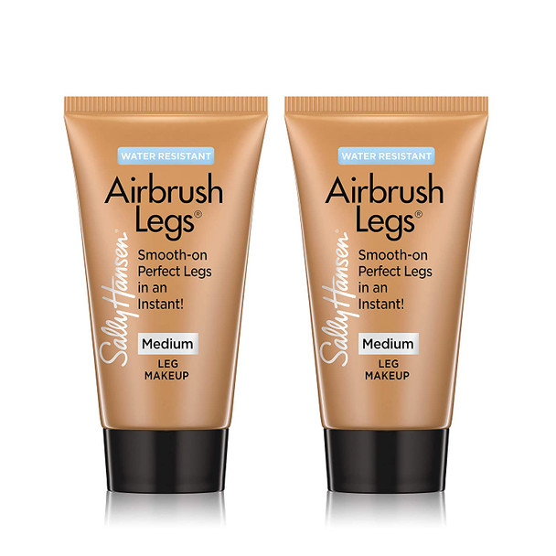 Sally Hansen Airbrush Legs Medium Glow, Travel Duo Pack, 1.5 Oz, Pack of 2