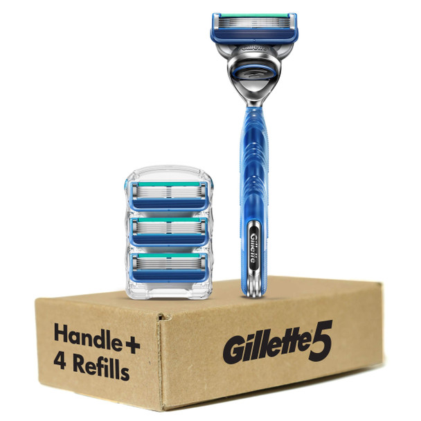 Gillette5 Men's Razor Handle + 4 Refills