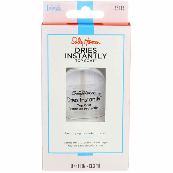 Sally Hansen Dries Instantly Top Coat 0.45 Ounce (13.3ml) (2 Pack)