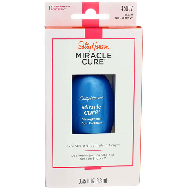 Sally Hansen Miracle Cure Strengthener Clear 0.45 Ounce (13.3ml) (3 Pack)