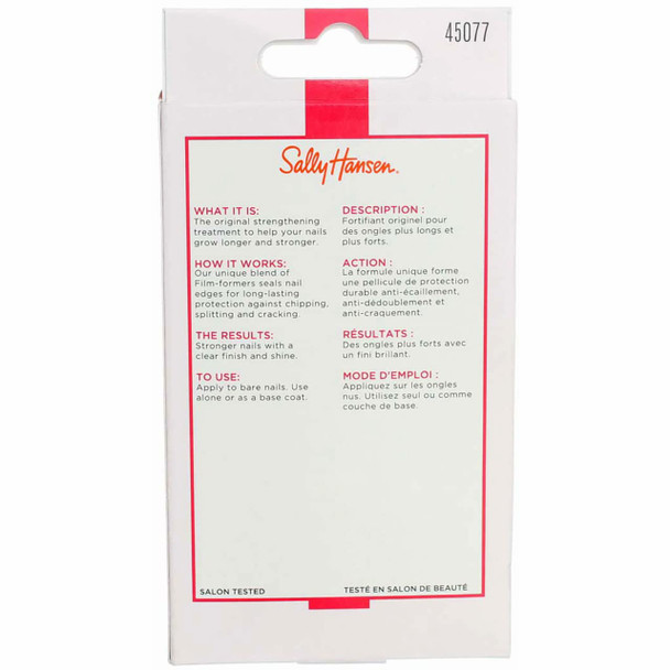 Sally Hansen Hard As Nails Strengthener Clear 0.45 Ounce (13.3ml) (6 Pack)