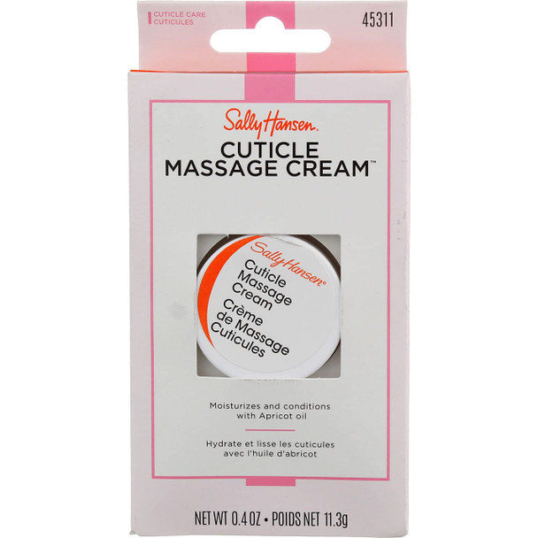Sally Hansen Cuticle Massage Cream 0.4 Ounce (12ml) (3 Pack)