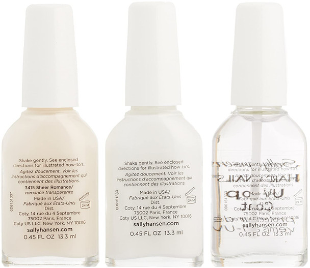 Sally Hansen Hard As Nails French Manicure Set - Sheer Romance, 3 ct