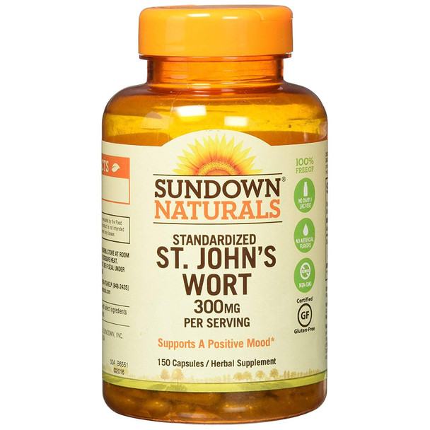 Sundown St. John's Wort Capsules 150 ea (Pack of 3)