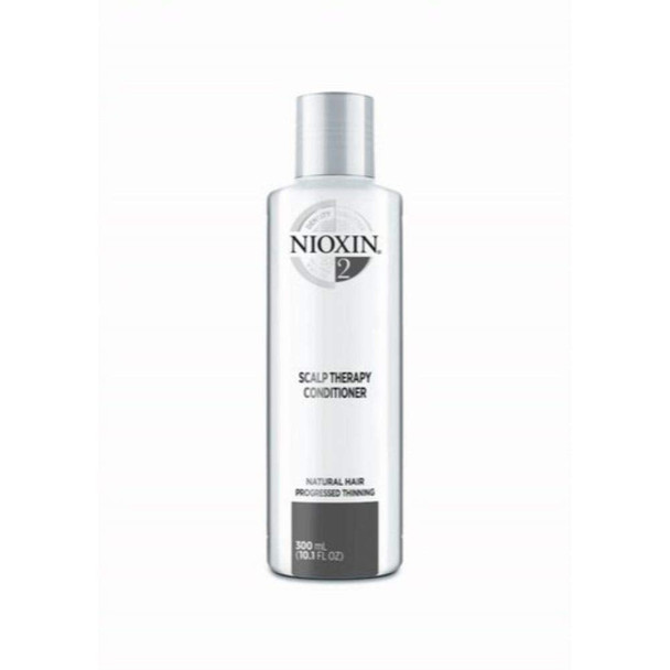 Nioxin System 2 Scalp Therapy Conditioner for Natural Hair with Progressed Thinning, 10.1 oz
