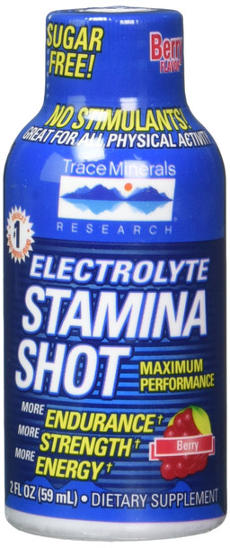 Trace Minerals Electrolyte Stamina Shot Display, 12 Count