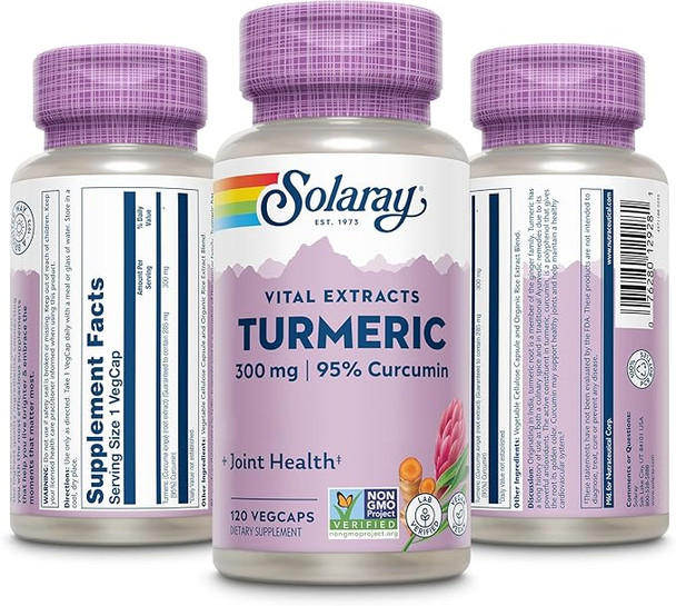 Turmeric Root Extract 300mg Solaray 120 VCaps