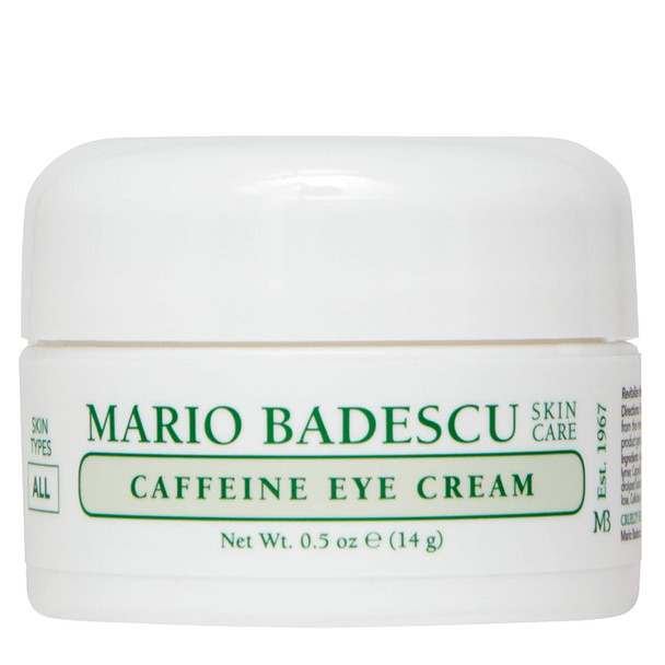 Mario Badescu Caffeine Eye Cream for All Skin Types | Visibly Decreases Dark Circles and Under Eye Bags, Formulated with Caffeine & Squalane, 0.5 Oz (Pack of 1)