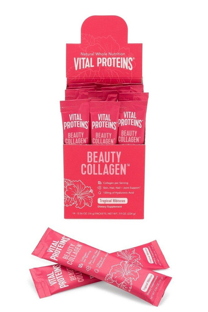 Vital Proteins, Beauty Collagen Box Tropical Hibiscus, 0.56 Ounce, 14 Pack