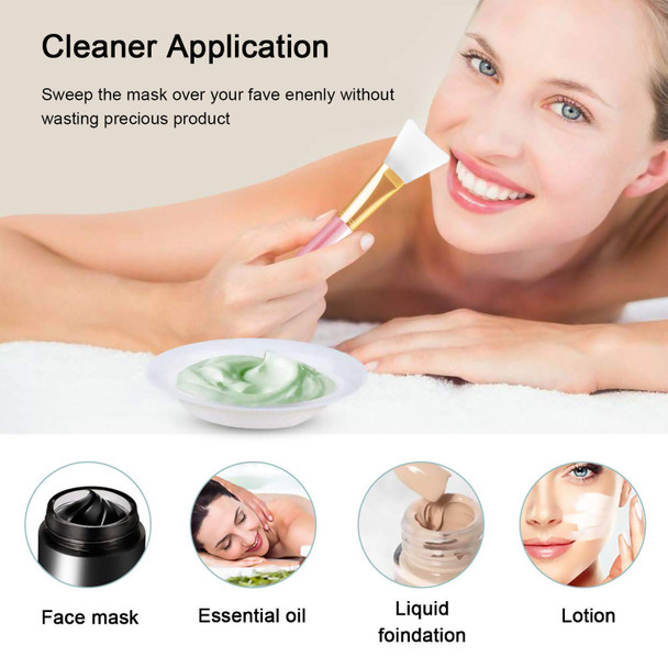 Daubigny 4PCS Silicone Face Mask Brush,Mask Beauty Tool Soft Silicone Facial Mud Mask Applicator Brush Hairless Body Lotion And Body Butter Applicator Tools