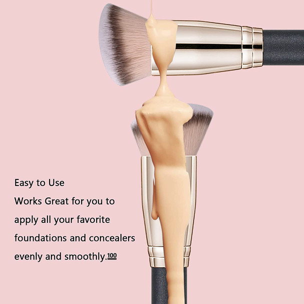 Makeup Brushes Daubigny Foundation Makeup Brushes for Liquid Makeup Pro Kabuki Foundation Brushes Set Premium Synthetic Bristles for Blending Liquid Cream Flawless Powder Buffing Stippling Concealer