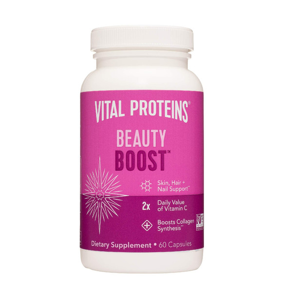 Vital Proteins Biotin Capsule Supplement - 1500mcg of Biotin per Serving (500% DV), Hair Skin Nail Support, Boost Collagen Synthesis, Gluten-Free