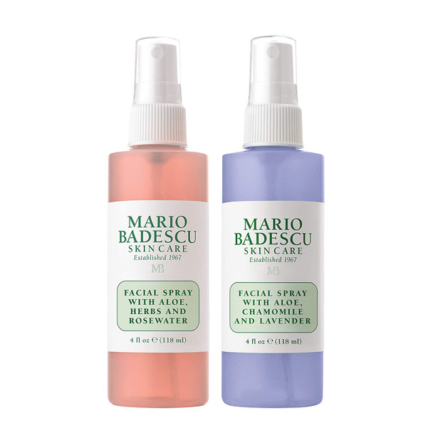 Mario Badescu Facial Spray Rosewater and Lavender Duo