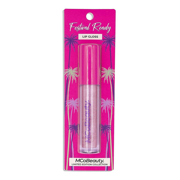 MCoBeauty Festival Ready Lip Gloss - Translucent, Ultra Shiny, Conditioning Gloss - Injected With Iridescent Flecks Of Shimmer - Ideal For Lay-Over Lipstick - Cruelty Free And Vegan - Luna - 0.15 Oz