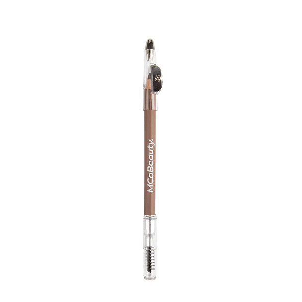 MCoBeauty Everyday Perfect Brow Pencil - Sculpts Perfectly Defined Brows - Ensure Precise Shape - Includes Spoolie And Built-In Sharpener - Infused With Nourishing Castor Oil - Light/Medium - 0.03 Oz