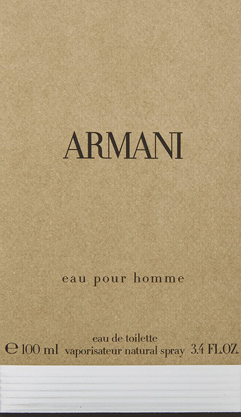 Eau Pour Homme by Giorgio Armani | Eau de Toilette Spray | Fragrance for Men |100 mL / 3.4 fl oz