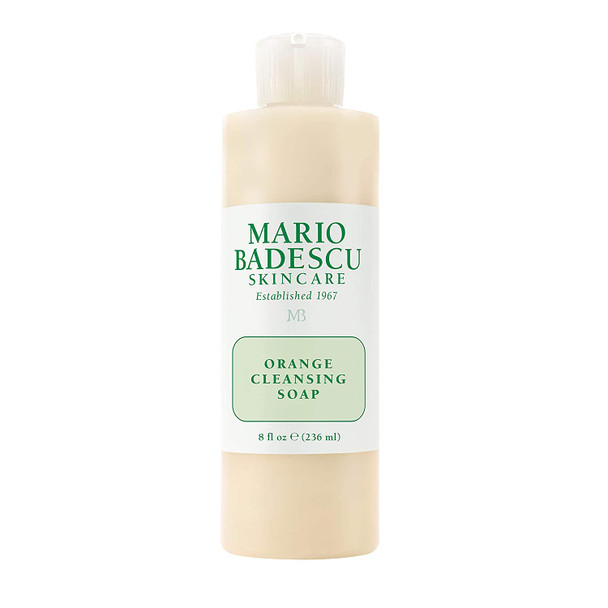 Mario Badescu Orange Cleansing Soap, Cream Cleanser and Exfoliator Enriched With AHA For Dry Skin