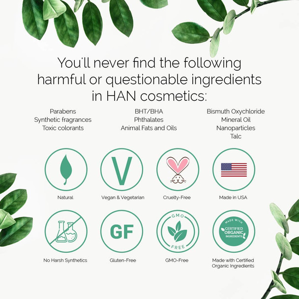 HAN Skincare Cosmetics All Natural Eyeshadow, Cool Coconut