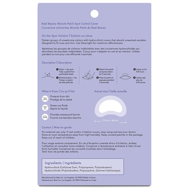 Rael Miracle Bundle - Invisible Spot Cover (96 Count) & Large Spot Control Cover (10 Count)