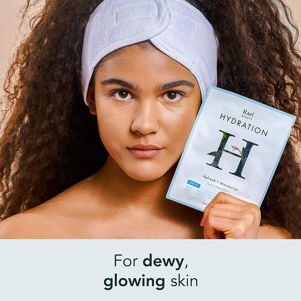 Rael Beauty Bundle - Facial Mask Variety Pack (20 Count) & Invisible Spot Cover (48 Count)