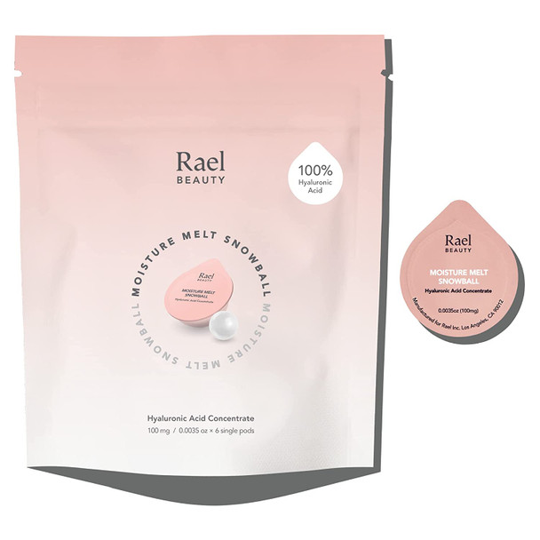 Rael Hyaluronic Acid Concentrate - Freeze-dried HA Concentrate, Vegan Natural Skincare, All Skin Types (6 count) (Original)