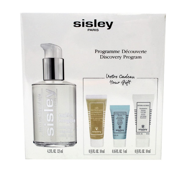 SISLEY, Ecological Compound Piece Set Ecological Compound 125ml + Buff Wash Face Gel 10ml + HydraGlobal Serum 5ml + HydraGlobal 10ml, Multi, 4 Count, (Pack of 4)