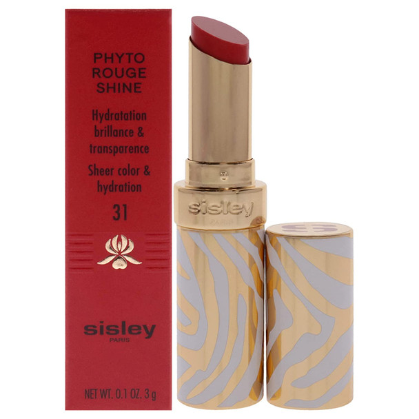 Sisley Phyto-Rouge Shine Lipstick - 31 Sheer Chili Lipstick (Refillable) Women 0.1 oz