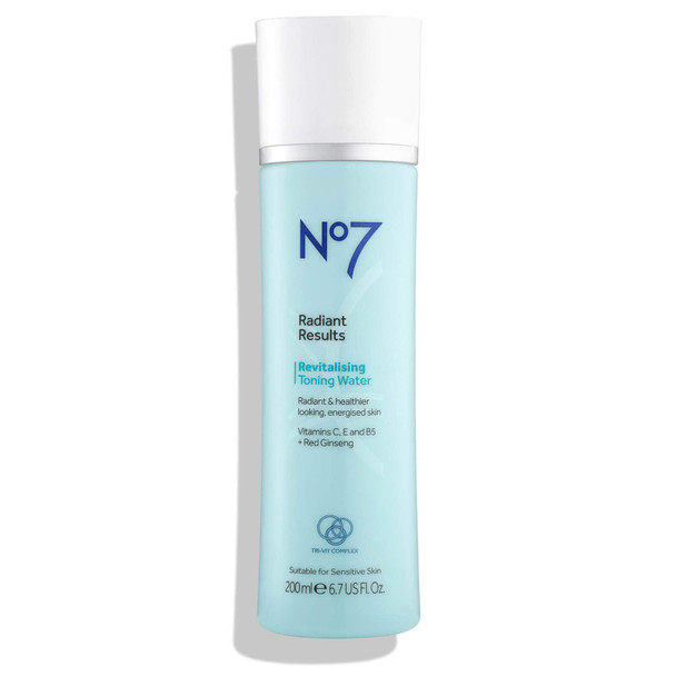 No7 Radiant Results Revitalising Toning Water - 6.7oz Revitalising