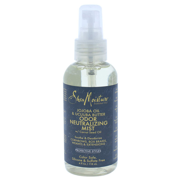 Shea Moisture Jojoba Oil & Ucuuba Butter Odor Neutralizing Mist, 4 Oz