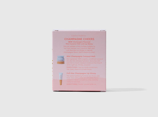 Champagne Cheers Kit Limited Edition Full-Size Champagne Lip Glossy & Mini Champagne Coconut Melt