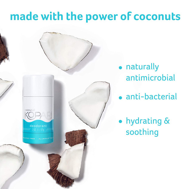 Kopari Hydrating Body Wash and Original Deodorant - Non Toxic Paraben Free, Gluten Free, Cruelty Free - Made with Organic Coconut Oil