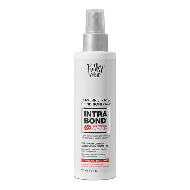 Punky Colour Intrabond LeaveIn Spray Conditioner with Hair Repairing Complex Smooths Hair Frizz and Flyaways Moisturizes and Conditions Hair  Ideal for Dry Damaged Chemically Treated Hair 6 oz