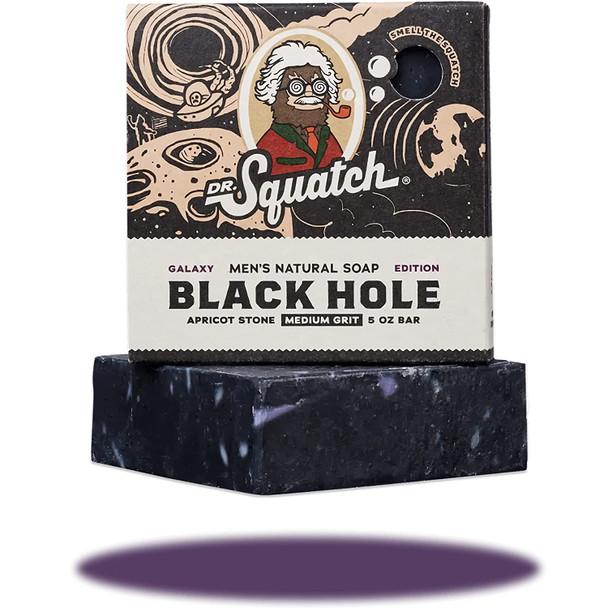 Dr. Squatch All Natural Bar Soap for Men Limited Edition, Black Hole