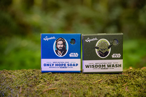 The Dr. Squatch Soap Star Wars Soap Collection - Mens Natural Bar Soap - 4 Bar Soap Bundle - Dr. Squatch Star Wars Soap for Men