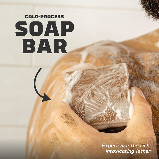 Dr. Squatch Men's Bar Soap FOREST Expanded Pack: Men's Natural Bar Soap: Pine Tar Bar Soap, Wood Barrel Bourbon, Birchwood Breeze, Cedar Citrus, and Pine Tar Hair Care Shampoo and Conditioner