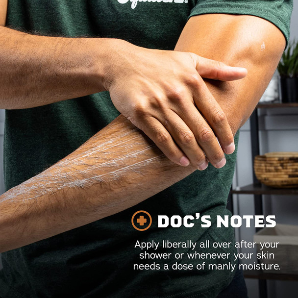 Men's Natural Lotion by Dr. Squatch - Non-Greasy Men's Lotion - 24-hour moisturization hand and body lotion - Made with Shea Butter Coconut Oil Vitamin E & Menthyl Lactate - Cool Fresh Aloe (2 Pack)