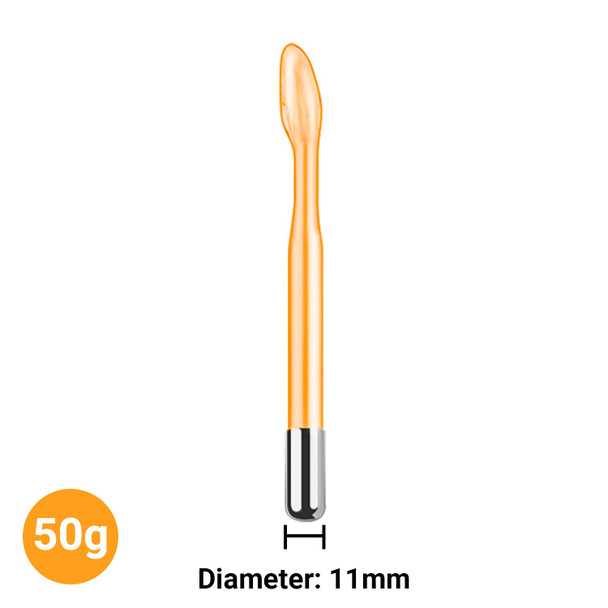 High Frequency Tongue Glass Tube Replacement for TUMAKOU High Frequency Facial Wand - Orange Accessory (Tongue Tube)