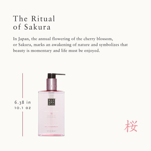 RITUALS Sakura Hand Wash - Liquid Hand Soap with Rice Milk & Cherry Blossom - 10.1 Fl Oz