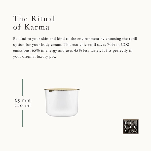 RITUALS Karma Body Cream Refill - Nourishing Cream with Holy Lotus & White Tea - 7.4 Fl Oz