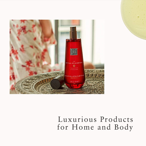 RITUALS Ayurveda Dry Vata Oil for Body and  Hair  Hair Oil and  Body Oil with Indian Rose Sweet Almond Oil Sunflower Oil Moringa and  Coconut Oil  3.3 Fl Oz